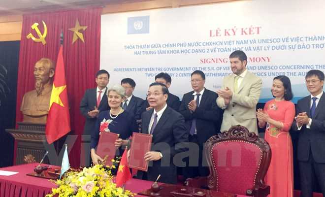 UNESCO chính thức bảo trợ hai trung tâm khoa học dạng 2 của Việt Nam