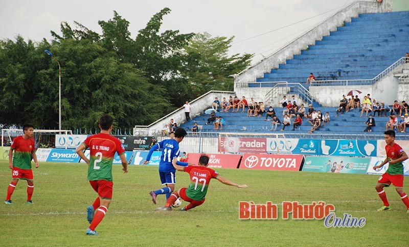 Vòng 13, giải bóng đá hạng nhất quốc gia - Sứ Thiên Thanh 2017: Bình Phước gian nan trên đất khách