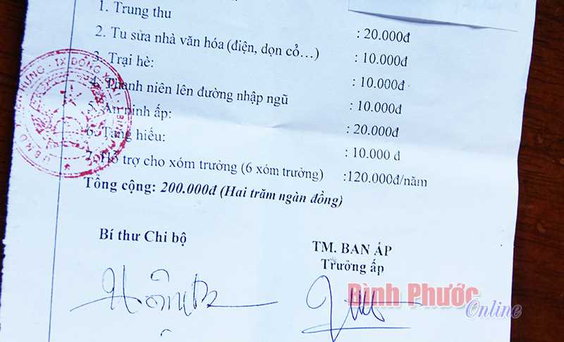 &Yacute; kiến người d&acirc;n: Ấp 1, x&atilde; Tiến Hưng thu quỹ lạ l&ugrave;ng