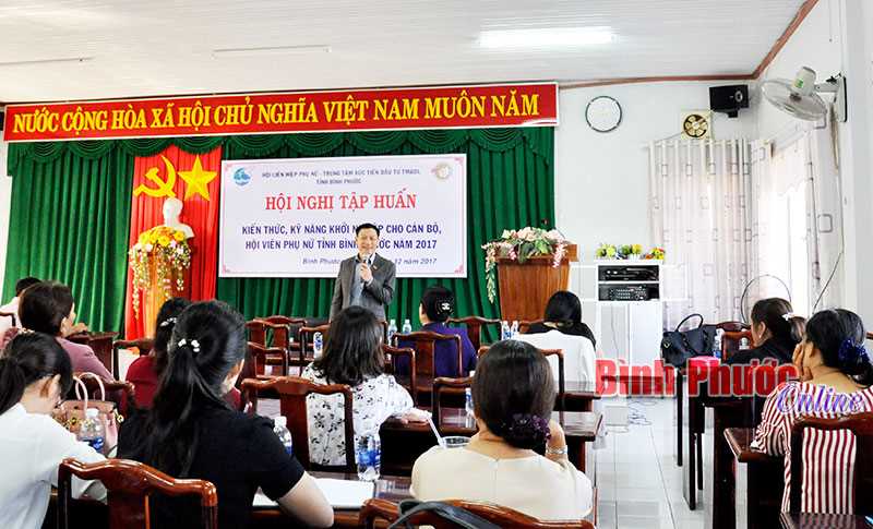 Tập huấn kiến thức, kỹ năng khởi nghiệp cho hội viên phụ nữ