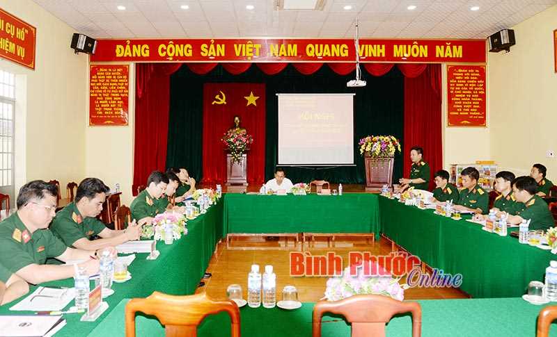 Ban CHQS B&igrave;nh Long đứng đầu Cụm thi đua 6 huyện, thị x&atilde; nội địa