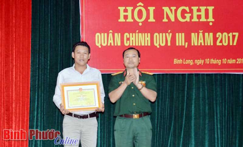B&igrave;nh Long tổ chức hội nghị qu&acirc;n ch&iacute;nh qu&yacute; 3/2017