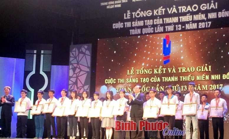 Bình Phước đoạt giải 3 cuộc thi sáng tạo thanh thiếu niên, nhi đồng toàn quốc