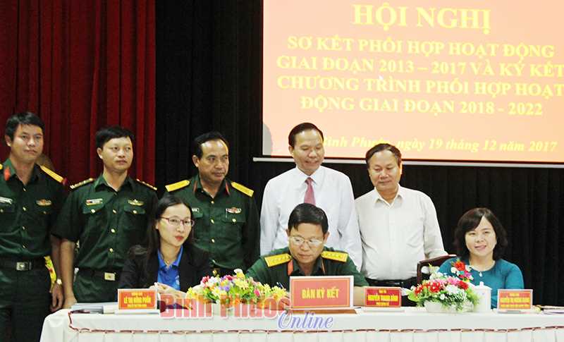 Bộ CHQS, Tỉnh đo&agrave;n v&agrave; Hội LHPN tỉnh k&yacute; kết phối hợp hoạt động 