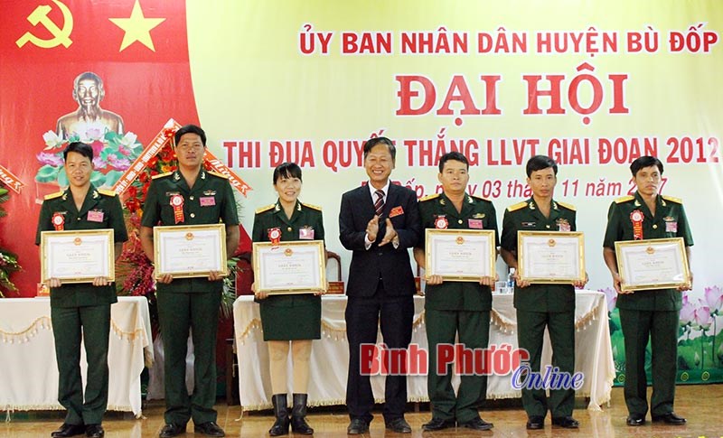 Đại hội Thi đua quyết thắng lực lượng vũ trang huyện B&ugrave; Đốp