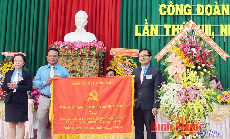 Đại hội C&ocirc;ng đo&agrave;n huyện B&ugrave; Đốp lần thứ VIII