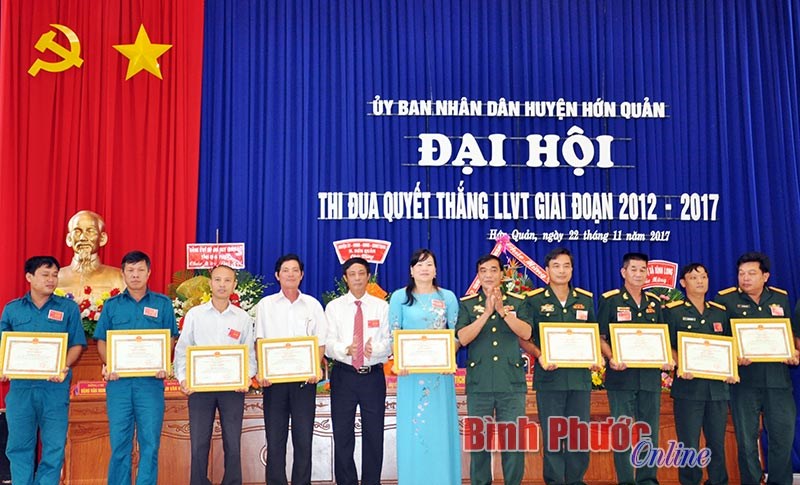 Đại hội Thi đua quyết thắng lực lượng vũ trang huyện Hớn Quản