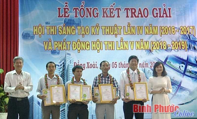 Đồng Xoài: 19 sản phẩm đoạt giải hội thi Sáng tạo kỹ thuật lần thứ IV