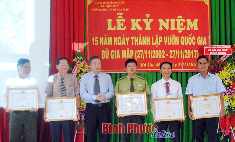 Kỷ niệm 15 năm th&agrave;nh lập Vườn quốc gia B&ugrave; Gia Mập