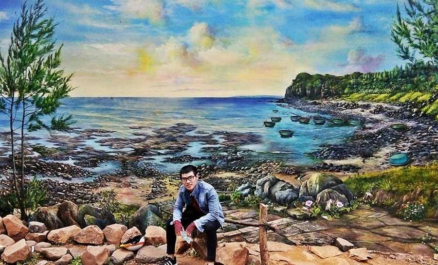 Gh&eacute; thăm l&agrave;ng b&iacute;ch họa độc nhất v&ocirc; nhị tại Quảng Ng&atilde;i