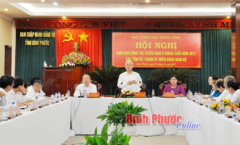 Giao ban c&ocirc;ng t&aacute;c Tuy&ecirc;n gi&aacute;o c&aacute;c tỉnh, th&agrave;nh ủy miền Đ&ocirc;ng Nam bộ