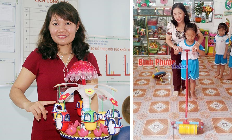 Giáo viên mầm non đam mê đổi mới sáng tạo