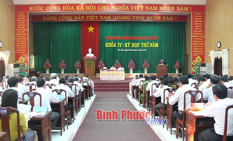 Kỳ họp thứ 5 HĐND huyện B&ugrave; Đốp kh&oacute;a IV