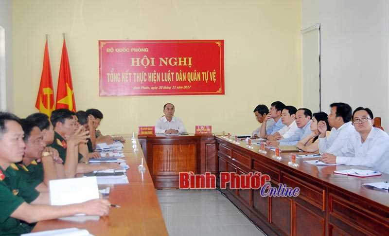 Hội nghị trực tuyến tổng kết Luật D&acirc;n qu&acirc;n tự vệ năm 2009