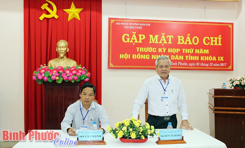 Họp mặt b&aacute;o ch&iacute; trước kỳ họp thứ 5 HĐND tỉnh kh&oacute;a IX