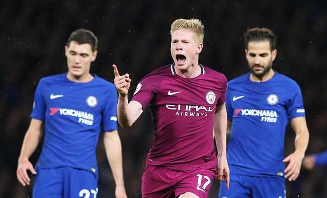 Kevin de Bruyne hạ Chelsea, Man City đòi lại ngôi đầu từ tay M.U