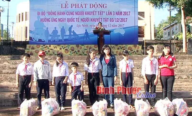 Lộc Ninh phát động hưởng ứng Ngày quốc tế người khuyết tật