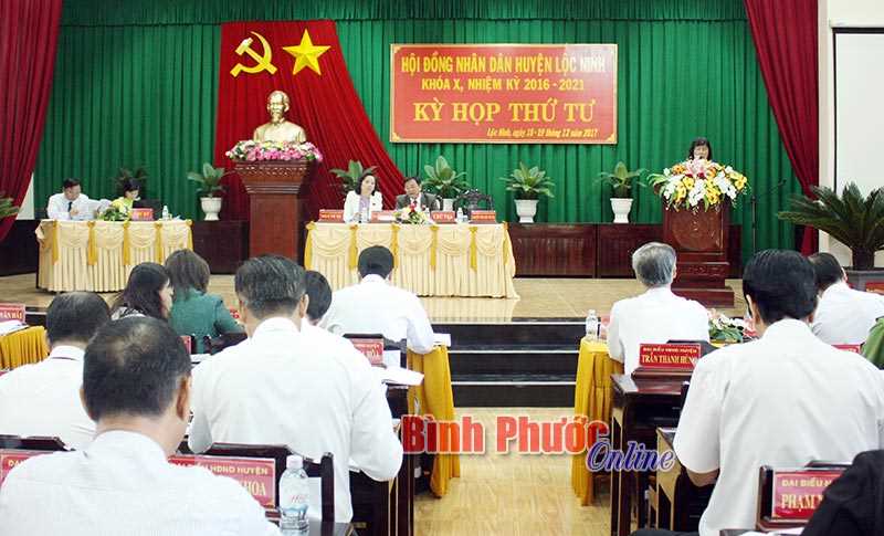 HĐND huyện Lộc Ninh tổ chức kỳ họp thứ 4