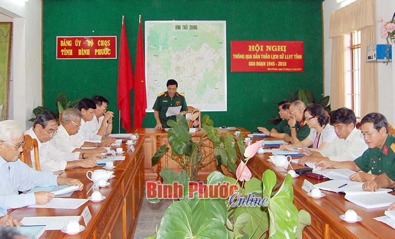 Lực lượng vũ trang tỉnh đẩy mạnh nghi&ecirc;n cứu, bi&ecirc;n soạn lịch sử qu&acirc;n sự