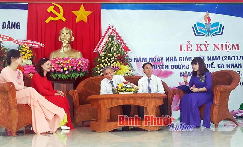 Bù Đốp, Lộc Ninh, Bù Đăng, Chơn Thành, Phú Riềng và Đồng Phú họp mặt kỷ niệm 35 năm Ngày nhà giáo Việt Nam