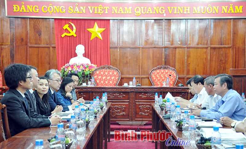 Nhật Bản tìm hiểu kỹ thuật ngành gỗ tại Bình Phước