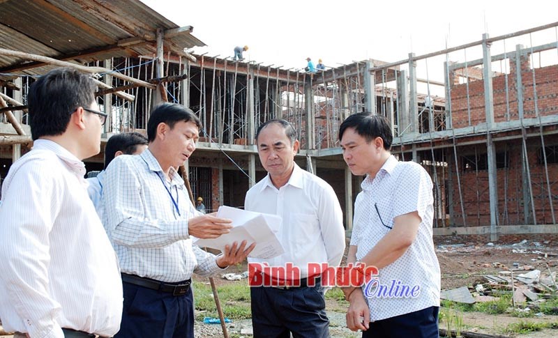 Dự án Trường THPT Đồng Phú chậm tiến độ
