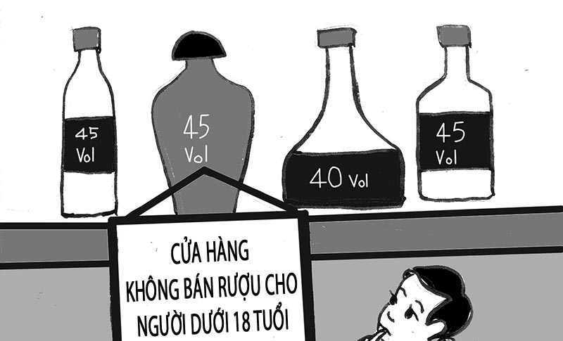 Đi mua rượu phải mang chứng minh nh&acirc;n d&acirc;n?