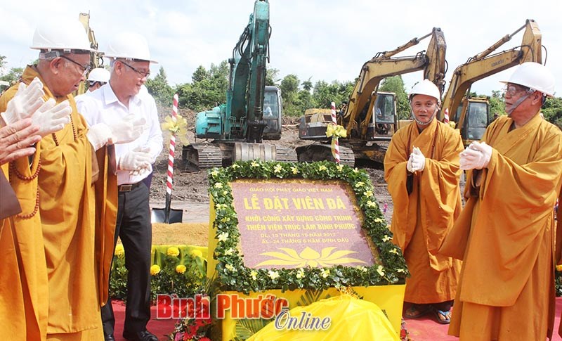 Khởi c&ocirc;ng x&acirc;y dựng Thiền viện Tr&uacute;c L&acirc;m B&igrave;nh Phước