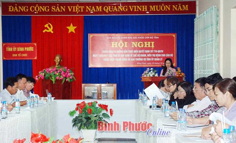 Triển khai v&agrave; hướng dẫn thực hiện Quyết định số 778 của Tỉnh ủy