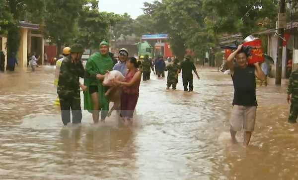 C&ocirc;ng điện khẩn về ph&ograve;ng chống thi&ecirc;n tai, mưa lũ do &aacute;p thấp