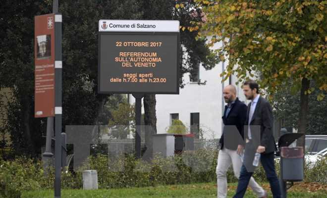 Người dân hai khu vực ở Italy trưng cầu ý dân đòi quyền tự trị