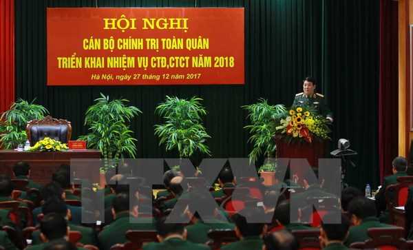 Hội nghị to&agrave;n qu&acirc;n triển khai nhiệm vụ c&ocirc;ng t&aacute;c đảng, ch&iacute;nh trị 2018