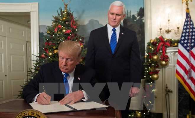 Tổng thống Mỹ chính thức công nhận Jerusalem là thủ đô của Israel