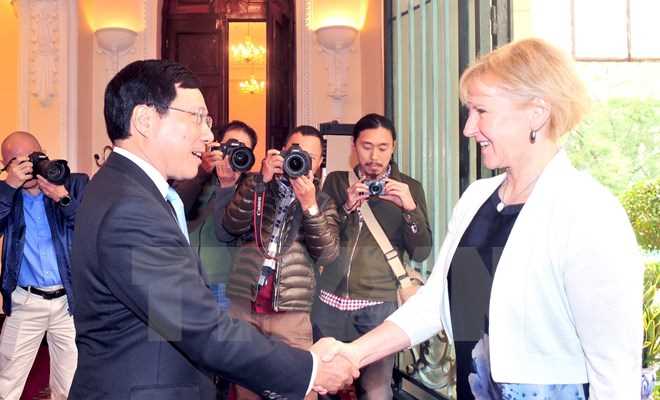 Việt Nam - Thụy Điển th&uacute;c đẩy thiết lập quan hệ Đối t&aacute;c chiến lược ng&agrave;nh