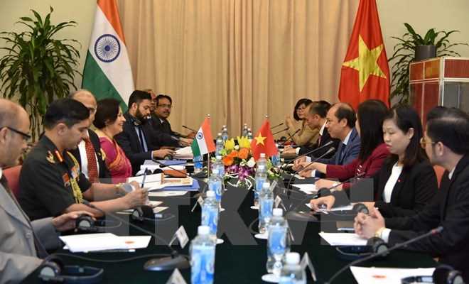 Tham khảo ch&iacute;nh trị v&agrave; đối thoại chiến lược Việt Nam-Ấn Độ