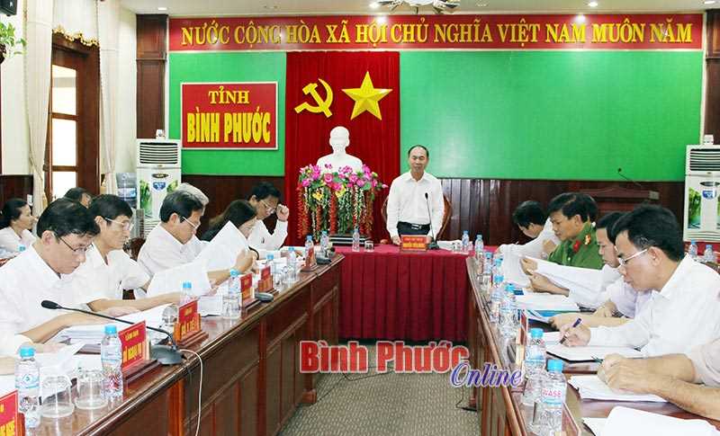 UBND tỉnh họp thống nhất nội dung tr&igrave;nh kỳ họp HĐND tỉnh cuối năm 2017