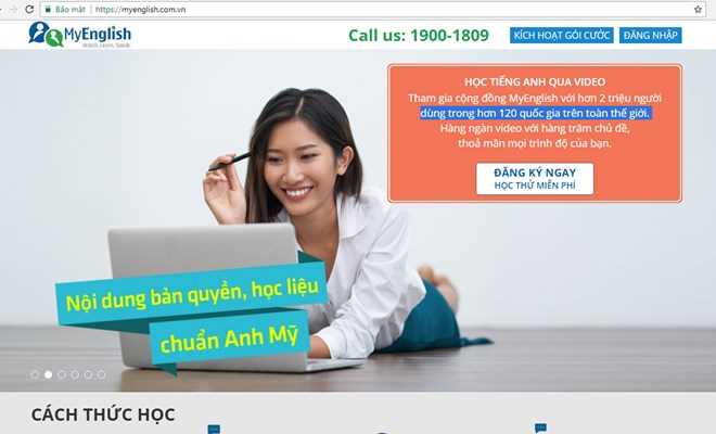 VNPT cung cấp dịch vụ dạy tiếng Anh trực tuyến MyEnglish