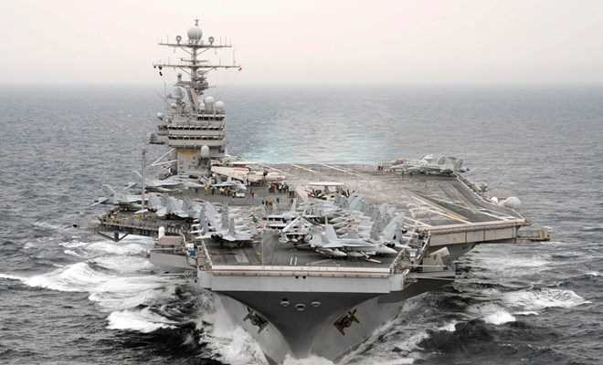 Mỹ điều tàu sân bay USS Theodore Roosevelt tới châu Á-Thái Bình Dương