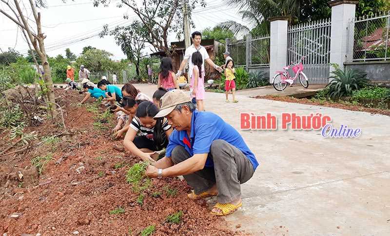  “Xây dựng tuyến đường hoa” ở phường Tân Xuân