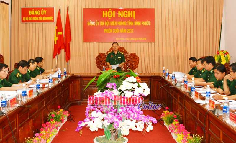 Đảng ủy Bộ đội bi&ecirc;n ph&ograve;ng tỉnh tổ chức hội nghị cuối năm