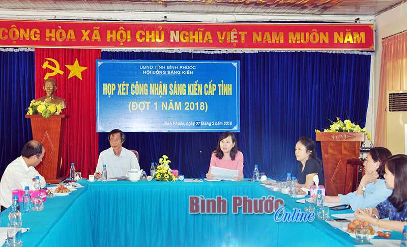 26 giải ph&aacute;p được c&ocirc;ng nhận s&aacute;ng kiến cấp tỉnh đợt 1/2018