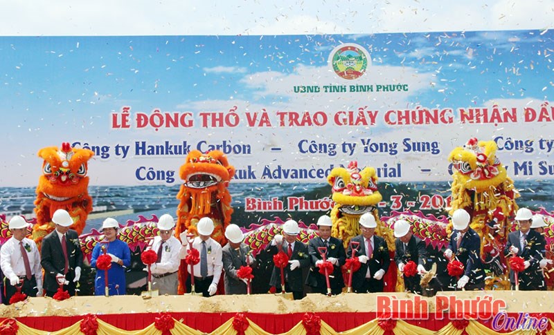 Khởi công xây dựng 5 dự án tại Khu công nghiệp - đô thị Becamex - Bình Phước