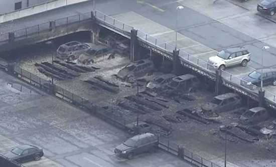 Hiện trường kinh hoàng vụ 1.400 ô tô bị lửa nóng nghìn độ thiêu rụi trong đêm