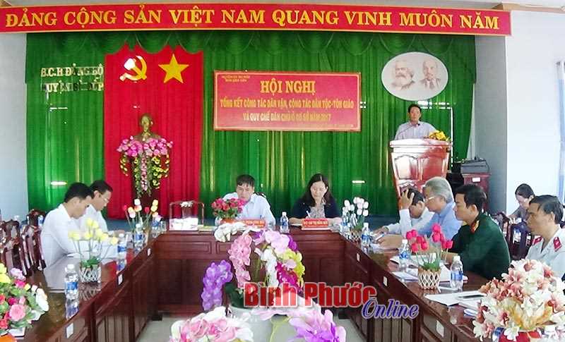 B&ugrave; Đốp tổng kết c&ocirc;ng t&aacute;c d&acirc;n vận