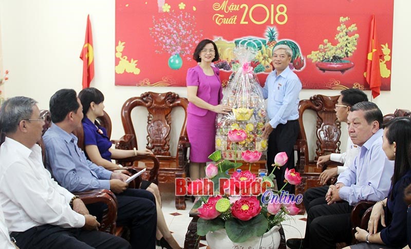 L&atilde;nh đạo tỉnh ch&uacute;c tết c&aacute;c cơ quan b&aacute;o ch&iacute;