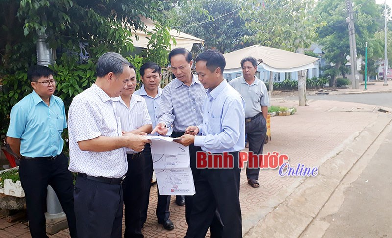 Đồng Xoài: Khảo sát các công trình đầu tư từ nguồn ngân sách 100 tỷ