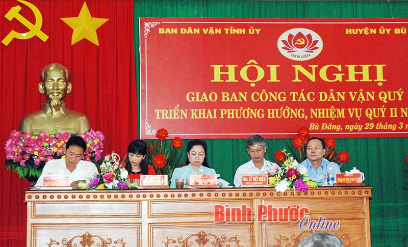 Giao ban c&ocirc;ng t&aacute;c d&acirc;n vận qu&yacute; 1/2018