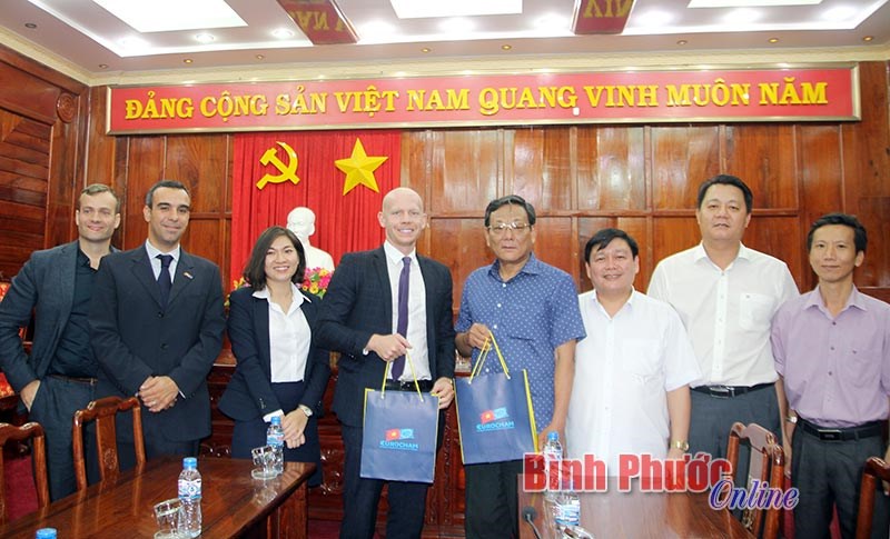 Hiệp hội doanh nghiệp châu Âu tìm hiểu đầu tư tại Bình Phước