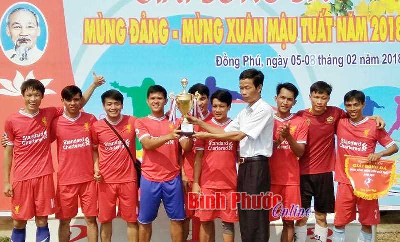 Tân Lập vô địch giải bóng đá mừng Đảng, mừng xuân huyện Đồng Phú