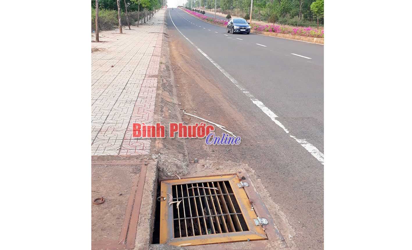 Đã khắc phục cửa gom nước hố ga